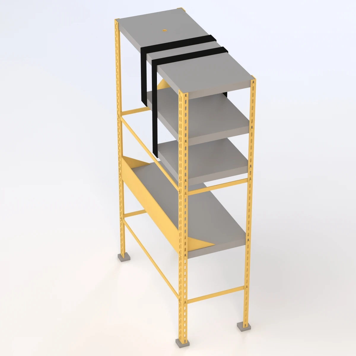 Scaffale D Arte Desk 3D Model_07