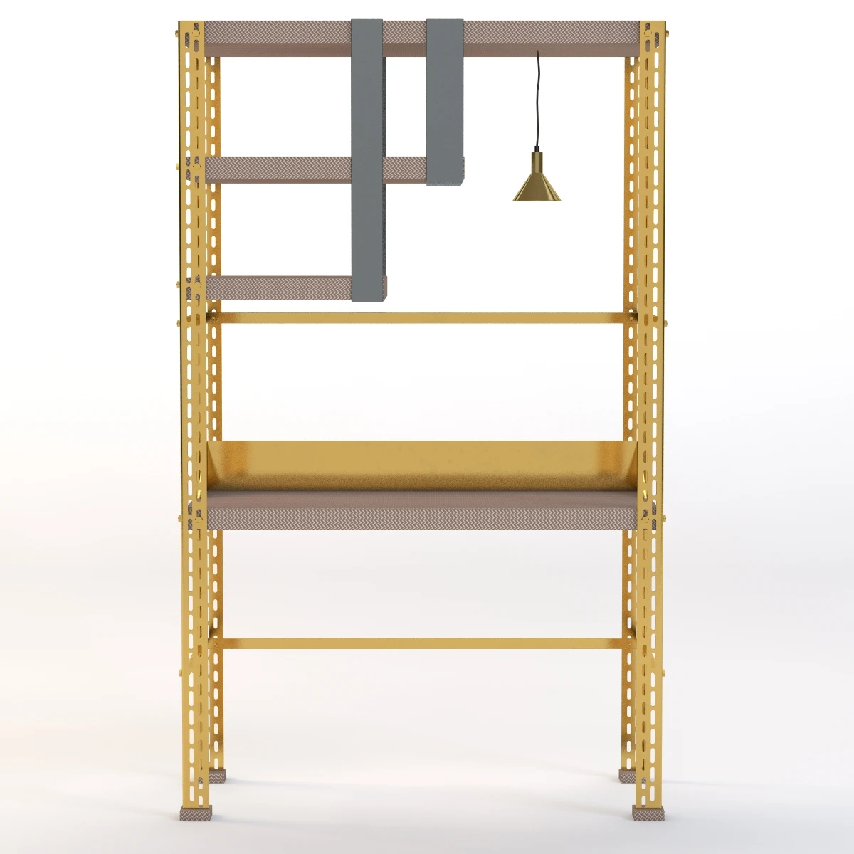 Scaffale D Arte Brass Desk 3D Model_08