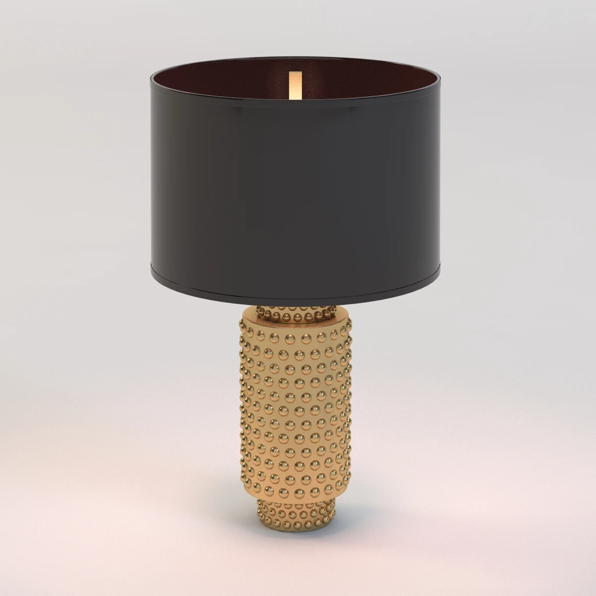 Robert Abbey Large Dolly Black Shade Gold Glaze Table Lamp 3D Model_04