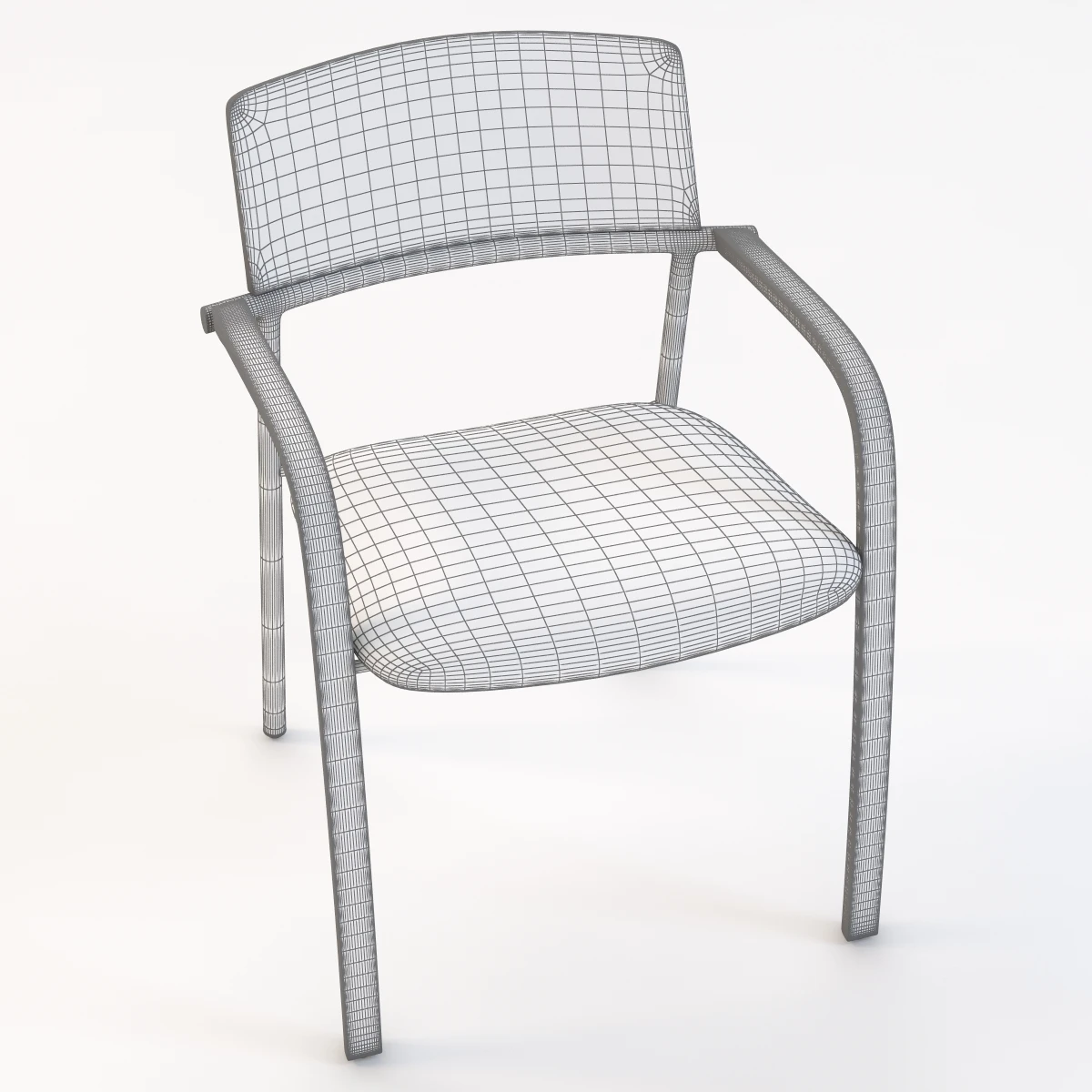 Romeo Juliet Stack Armchair 3D Model_010