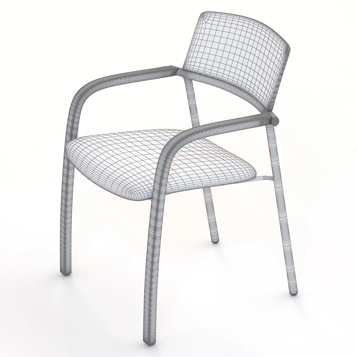Romeo Juliet Stack Armchair 3D Model_08