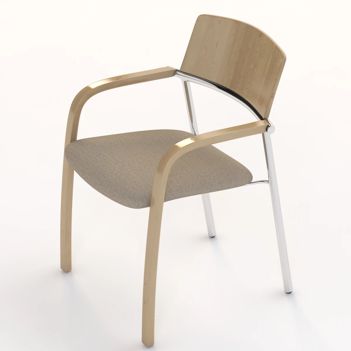 Romeo Juliet Stack Armchair 3D Model_05