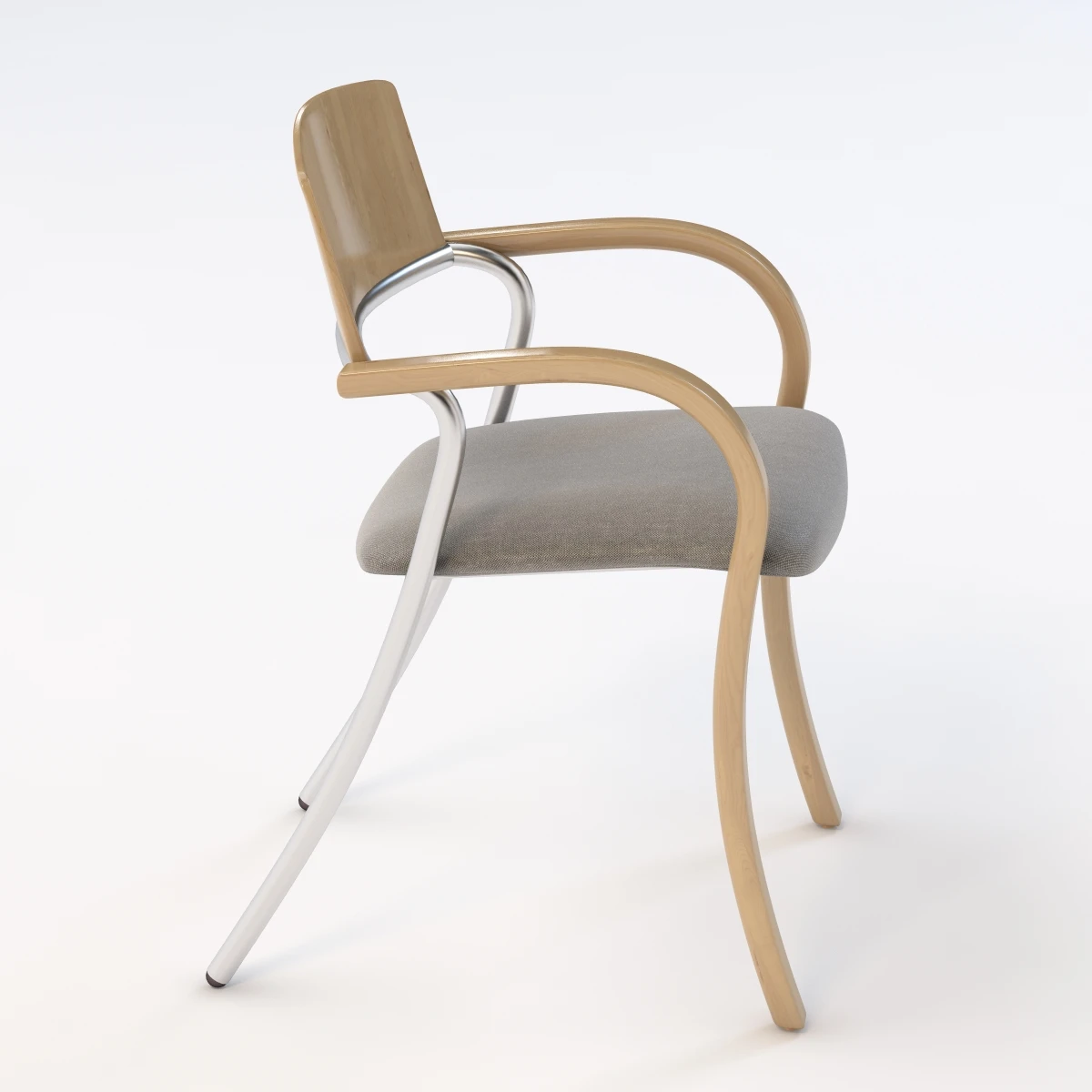 Romeo Juliet Stack Bent Armchair 3D Model_06