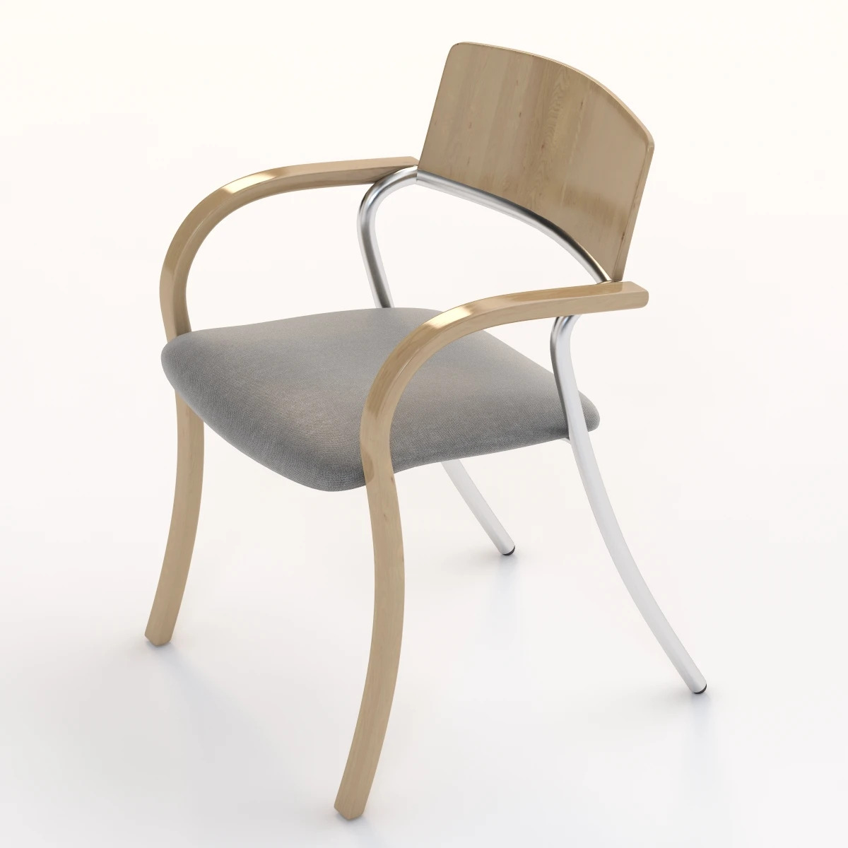 Romeo Juliet Stack Bent Armchair 3D Model_05