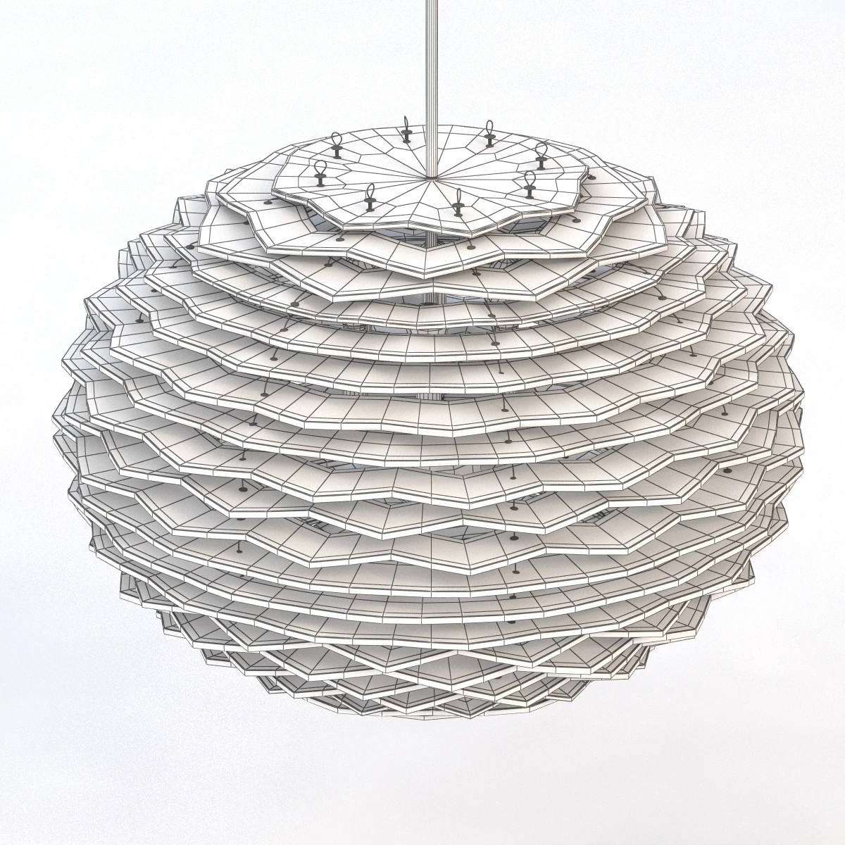Rook Large Pendant 3D Model_010