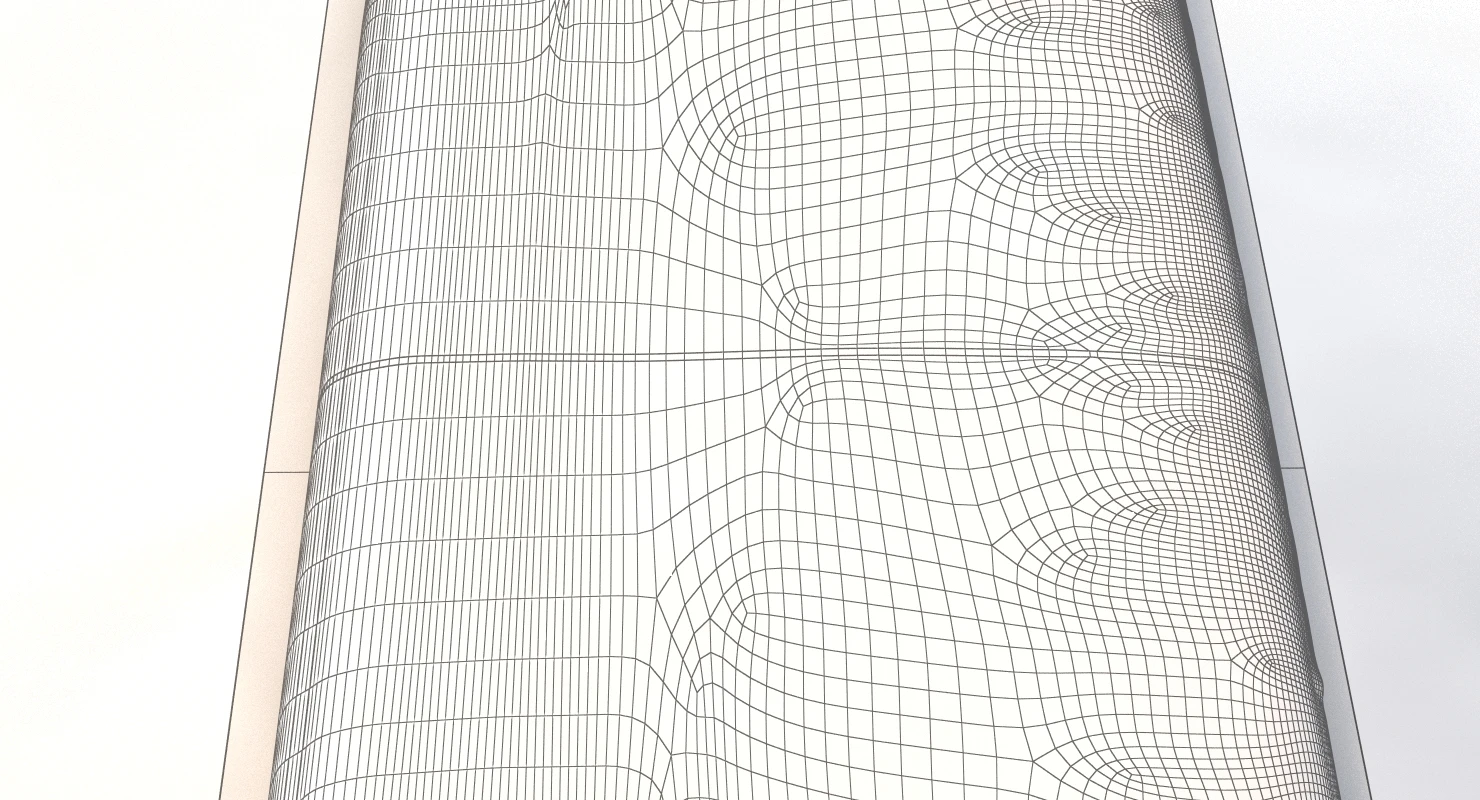 Slim Pax Bench Detailed 3D Model_09