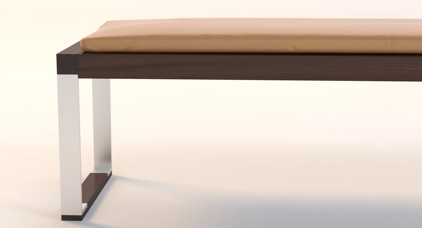 Slim Pax Bench Detailed 3D Model_05
