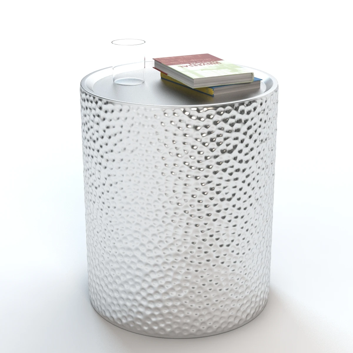 Safavieh Polonium Silver Table 3D Model_01