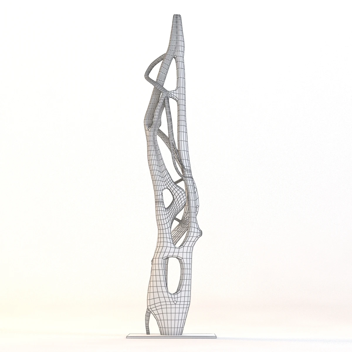 Sahta Maoli Wooden Sculpture 3D Model_09