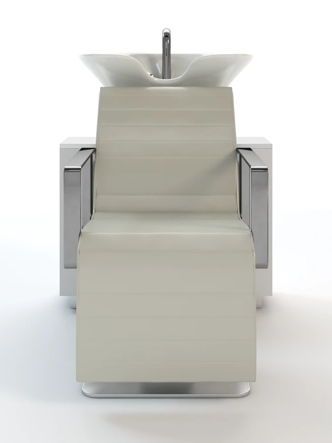 Salon Chair With Wash Bin 3D Model_04