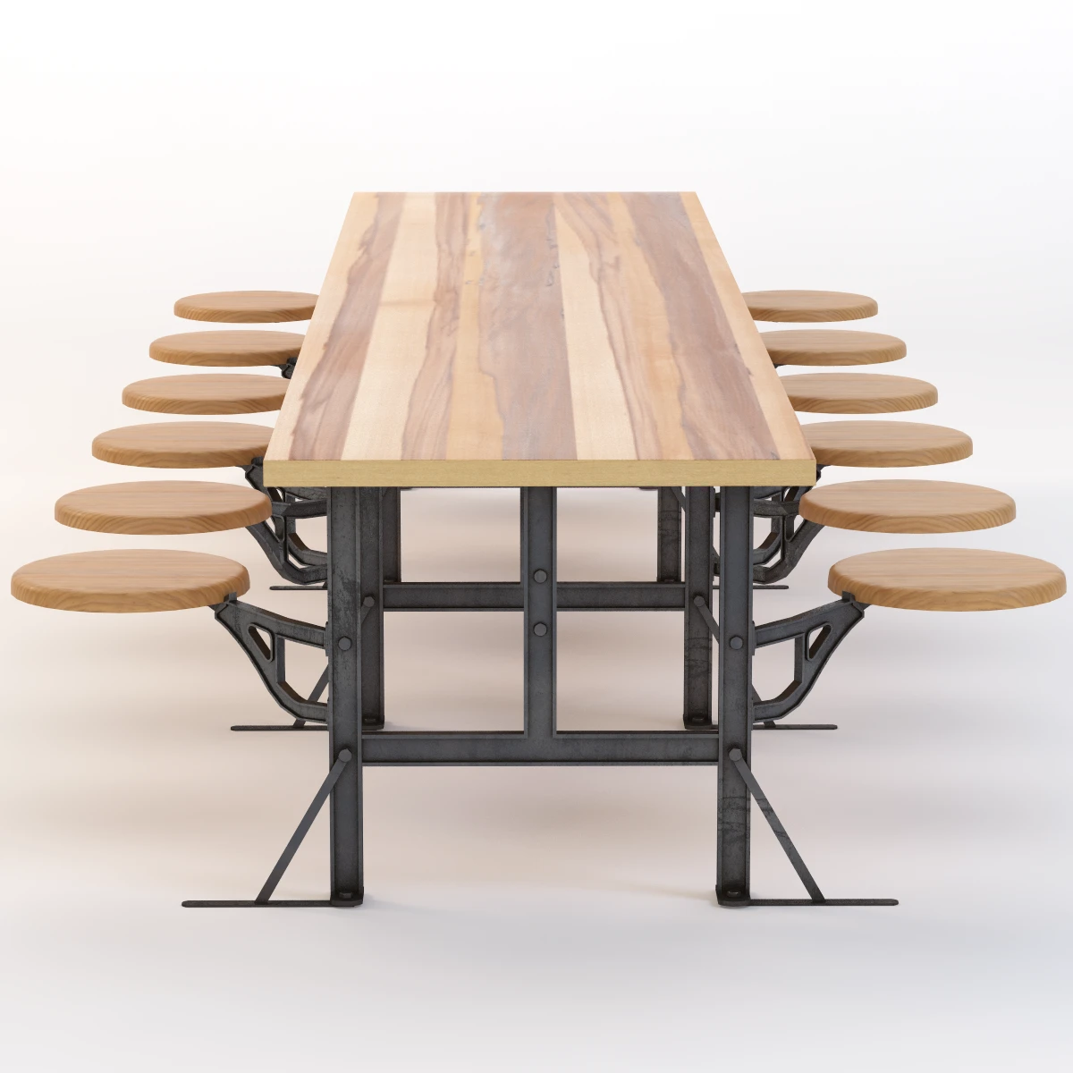 Salon Dinner Table 3D Model_08