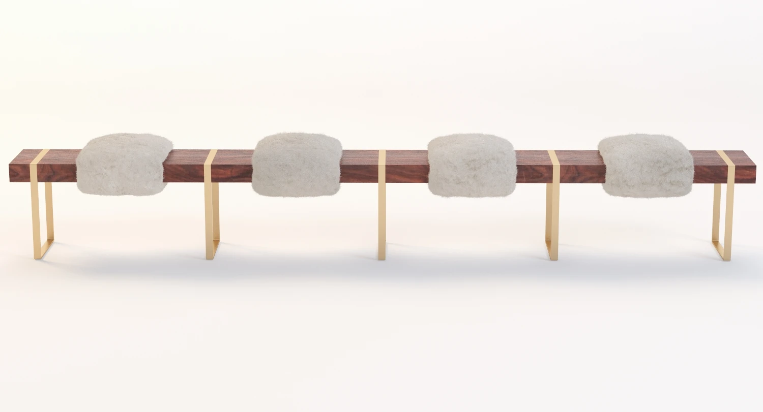 Detail Azadeh Shladovsky Infinity Bench 3D Model_01