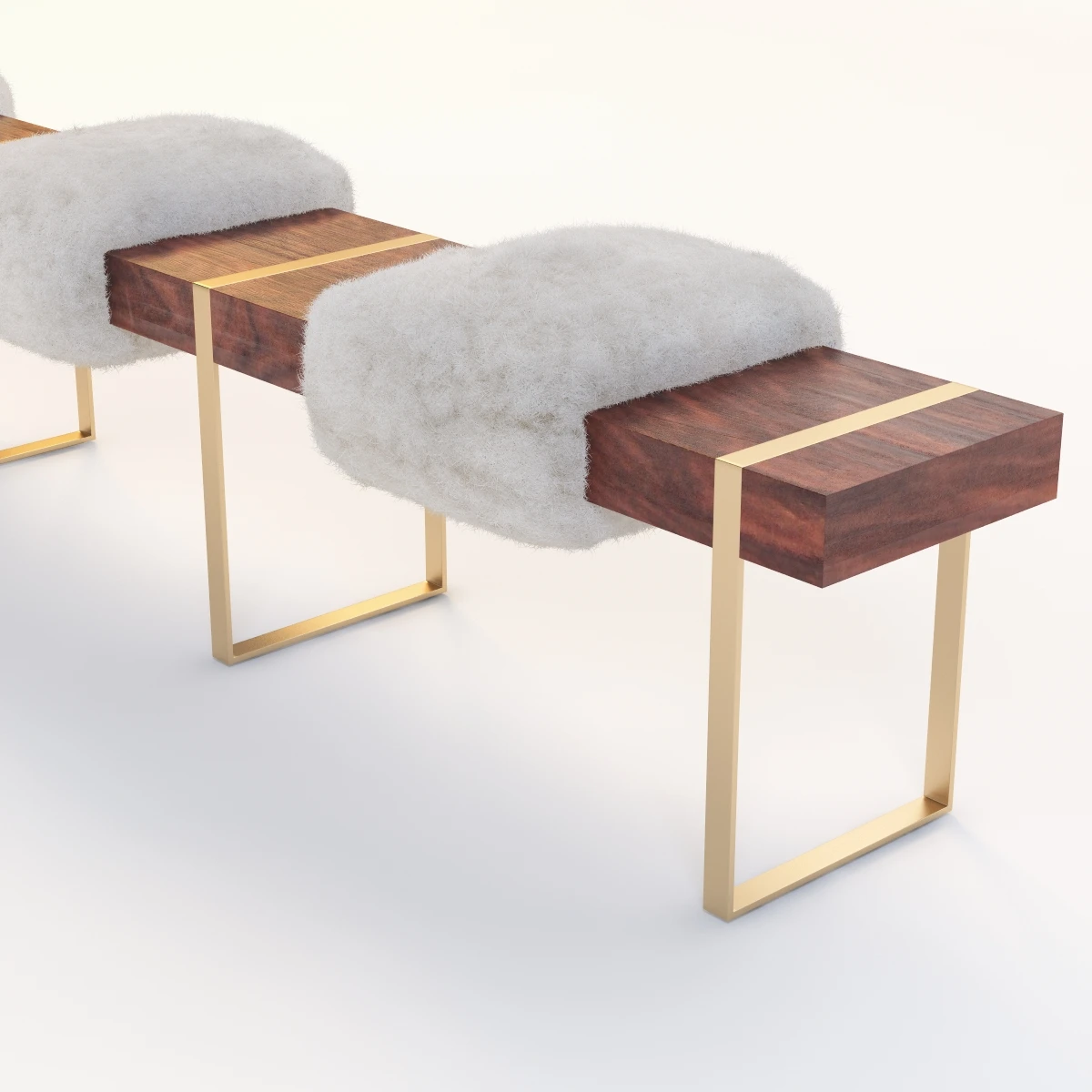 Detail Azadeh Shladovsky Infinity Bench 3D Model_04