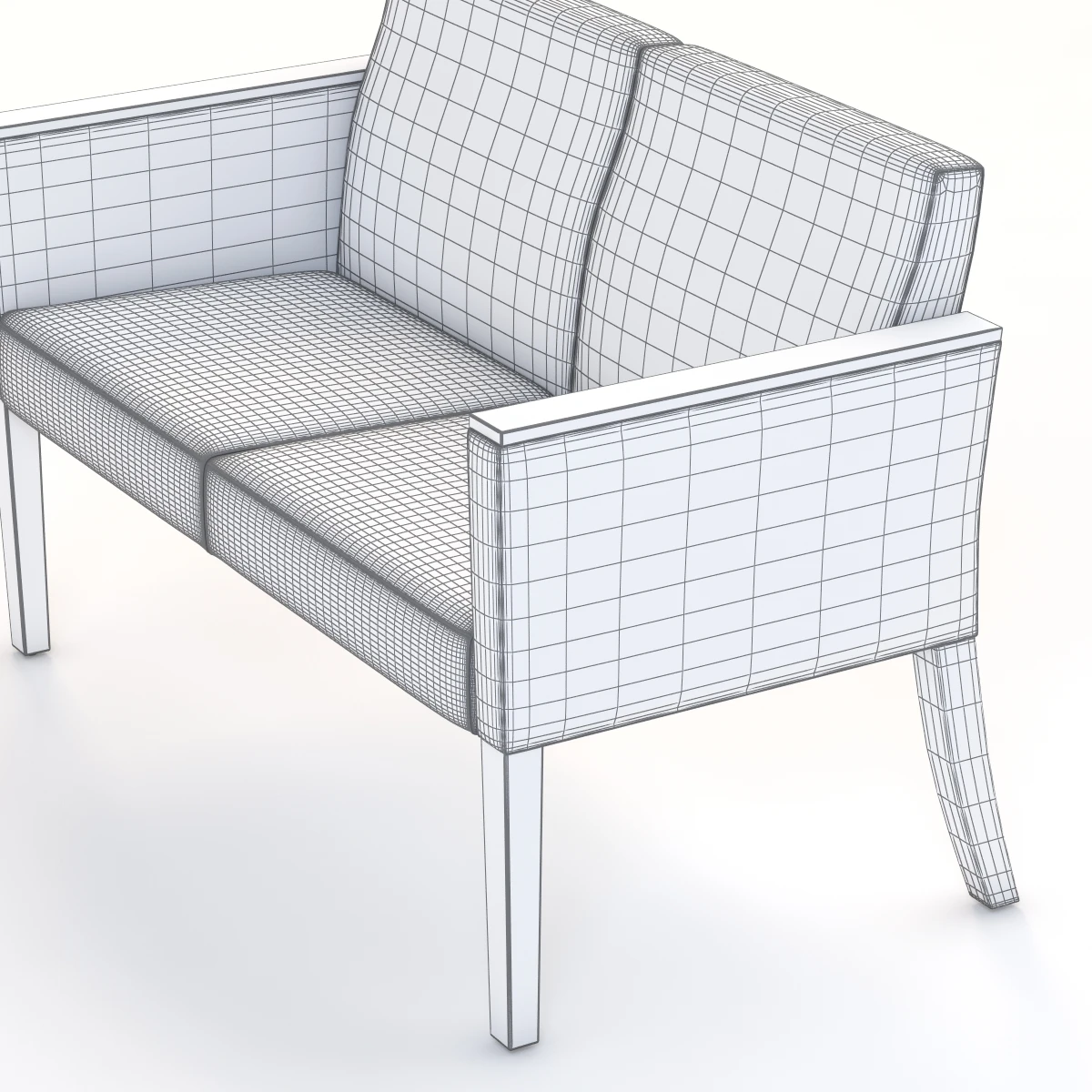 Brava Multiple Seating 862-20c 3D Model_09