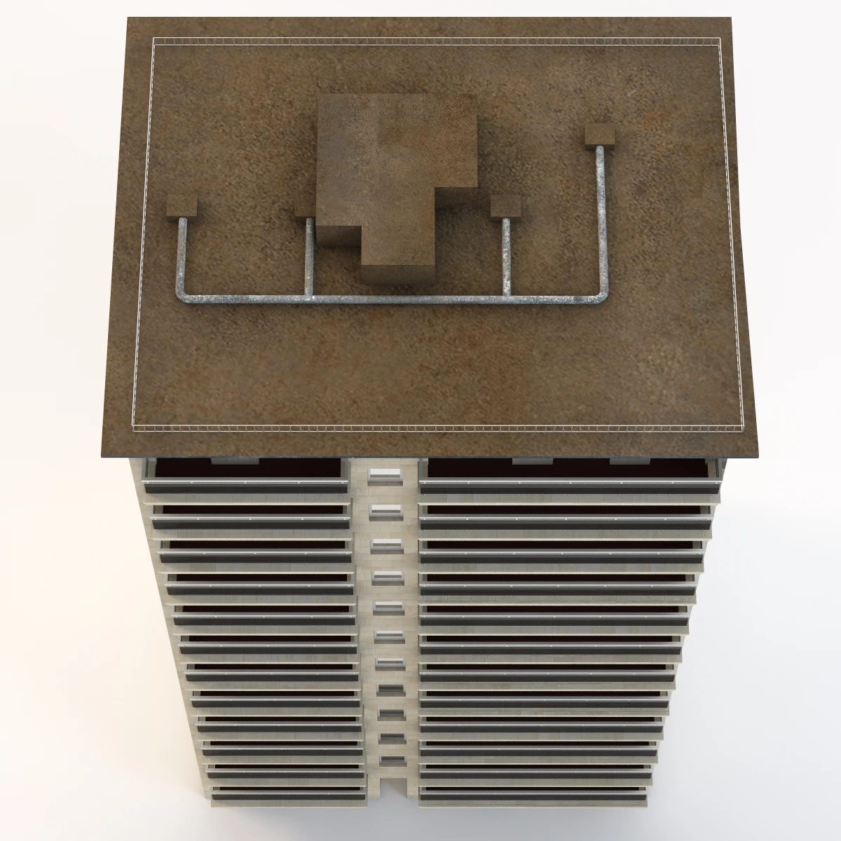 Apartment Building In Paris 3D Model_06