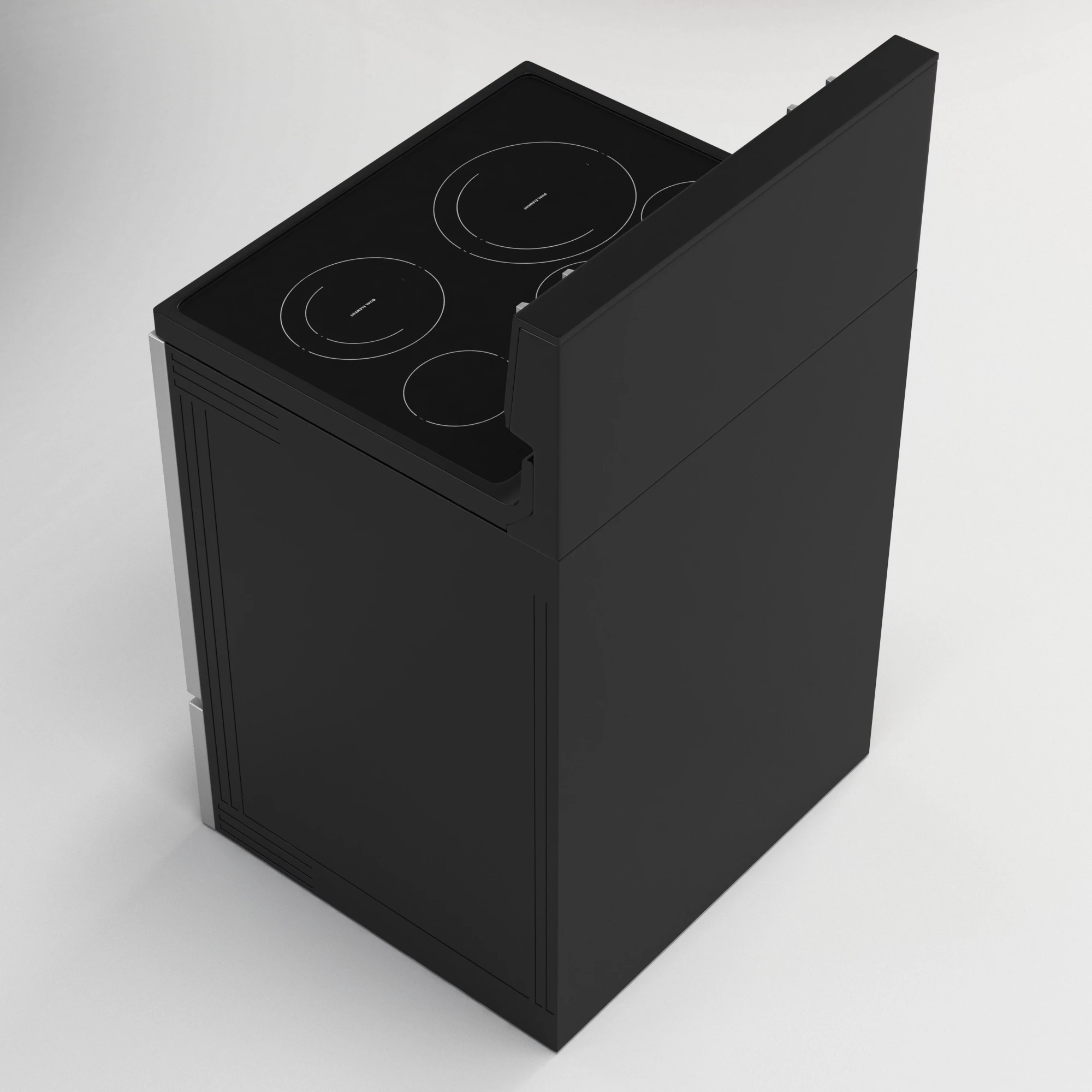 6.4 cu ft Freestanding Electric Range with Frozen Bake Technology WFE775H0HZ 3D Model_03