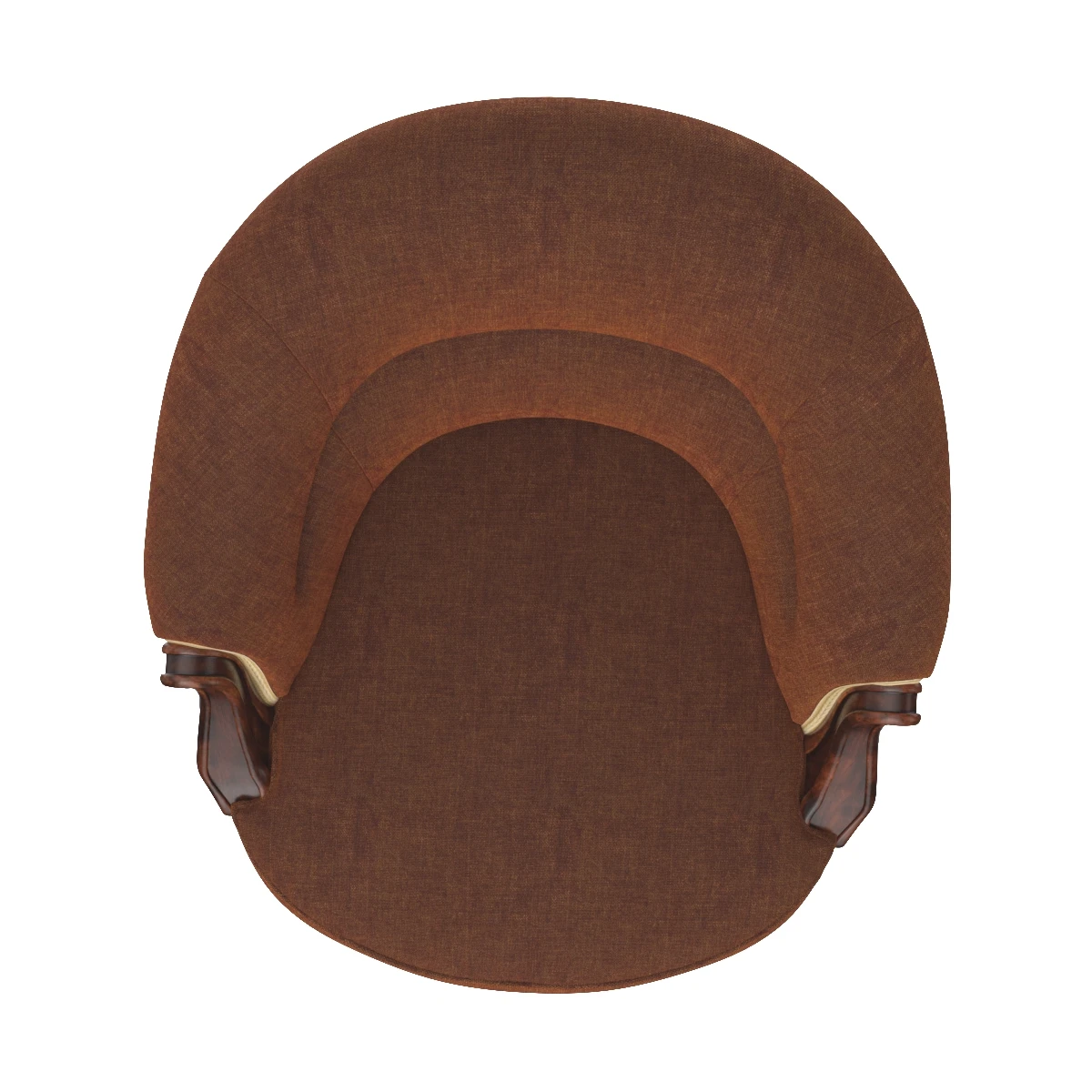 19th Century English Upholstered Tub Chair 3D Model_03