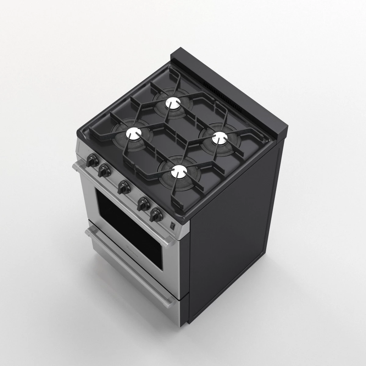 24-inch Freestanding Gas Range with Sealed Burners WFG500M4HS 3D Model_05