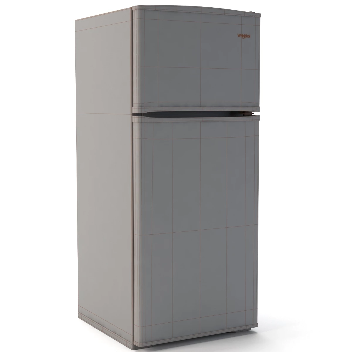 28-inch Wide Top Freezer Refrigerator-16 cu ft WRT316SFDB 3D Model_06