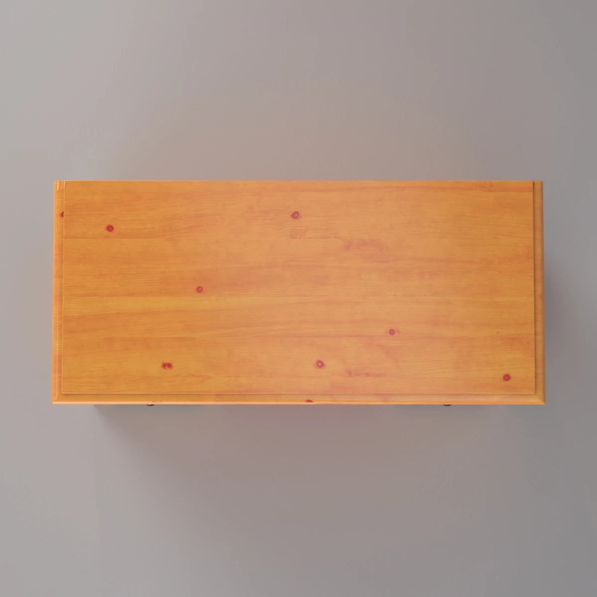 1920s Pine Faux Bamboo Painted Knee Hole Desk 3D Model_05