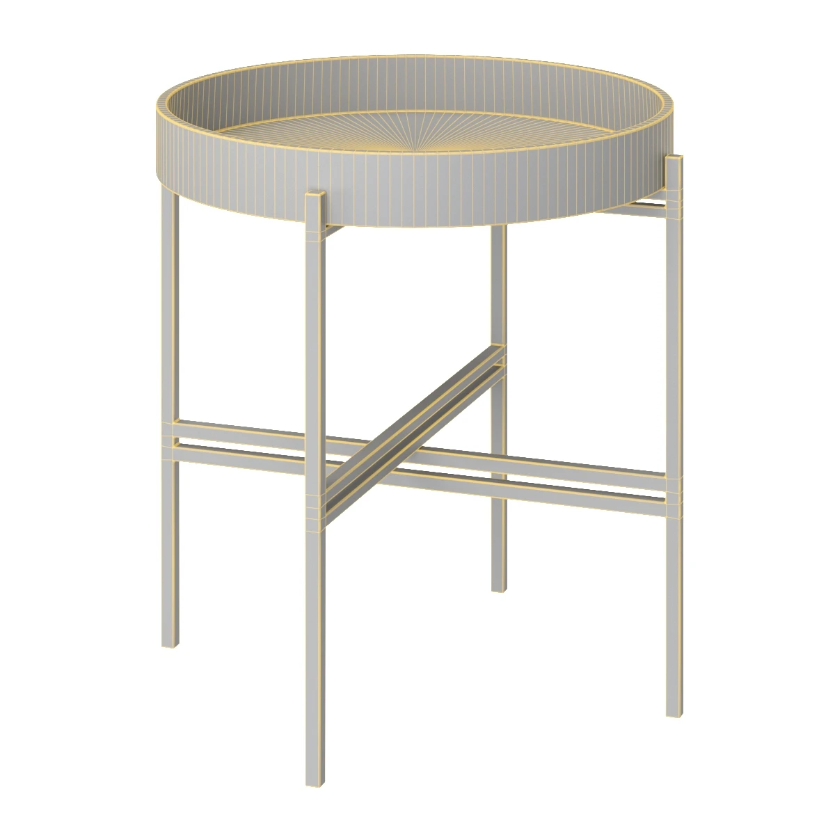 Ace Tray Side Table KX-1004-02 3D Model_07