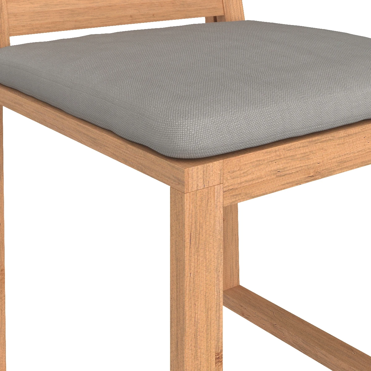 Aegean Teak Dining Side Chair 3D Model_05
