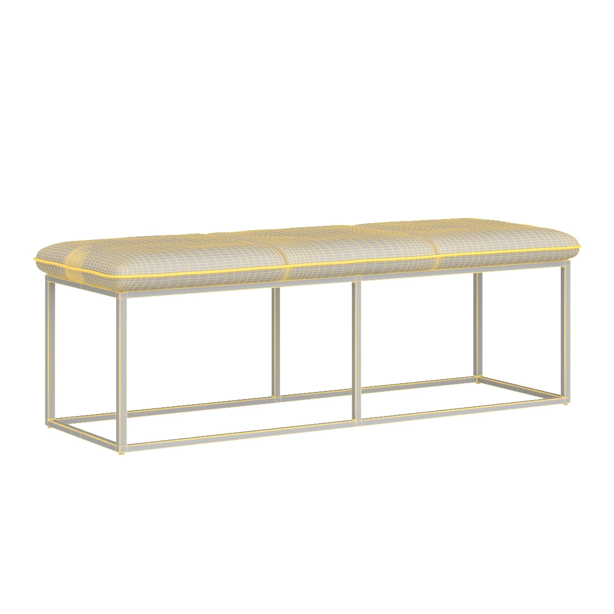 Alley Bench Rustic Bronze Piccolo Pebble 3D Model_07