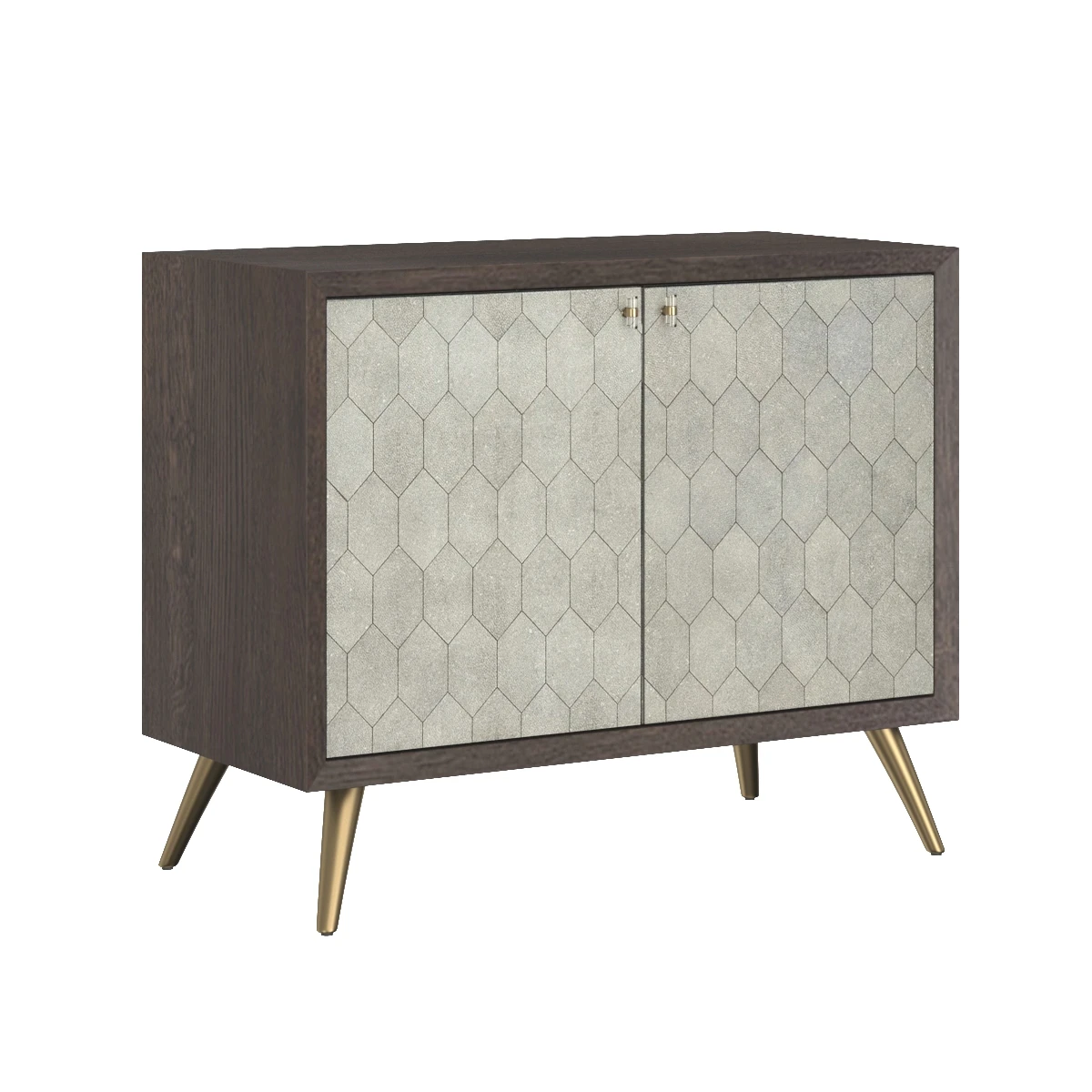 Aniston Sideboard Small Dark Mango Taupe Shagreen 105445 3D Model_01