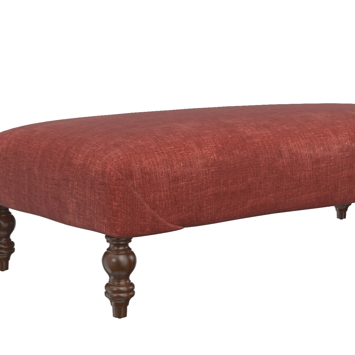 Antique Rug Fragment Ottoman Table 3D Model_04