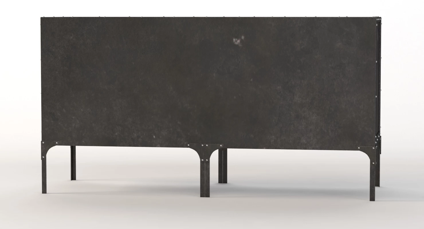 Aparador Industrial Rh Baires Credenza 3D Model_06