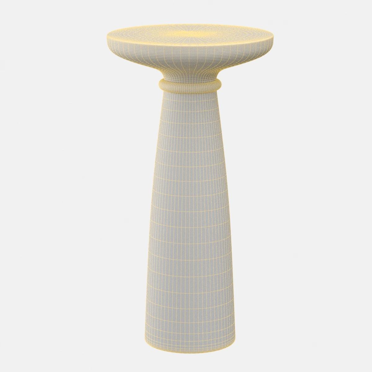 Architect 26 in Tall Pedestal End Table 3D Model_07