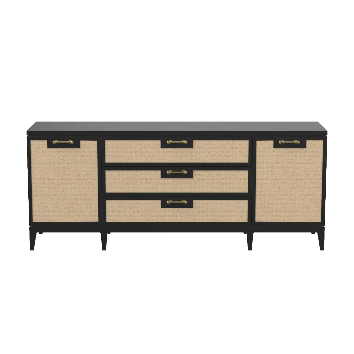 Astor 3 Drawer & 2 Door Cabinet 3D Model_06