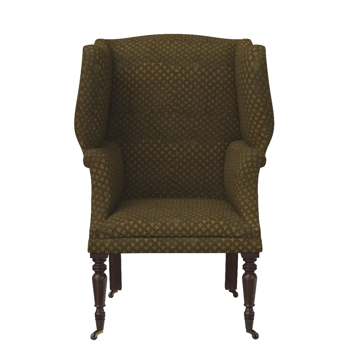 William IV Wing Armchair 3D Model_06