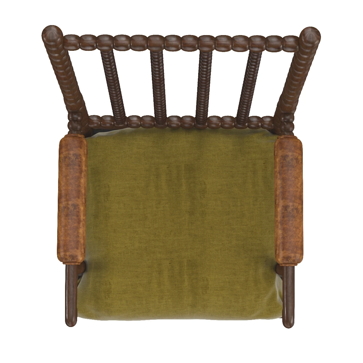 Bobbin Turned Armchair England circa 1870 3D Model_03