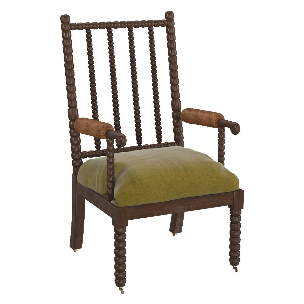 Bobbin Turned Armchair England circa 1870 3D Model_01