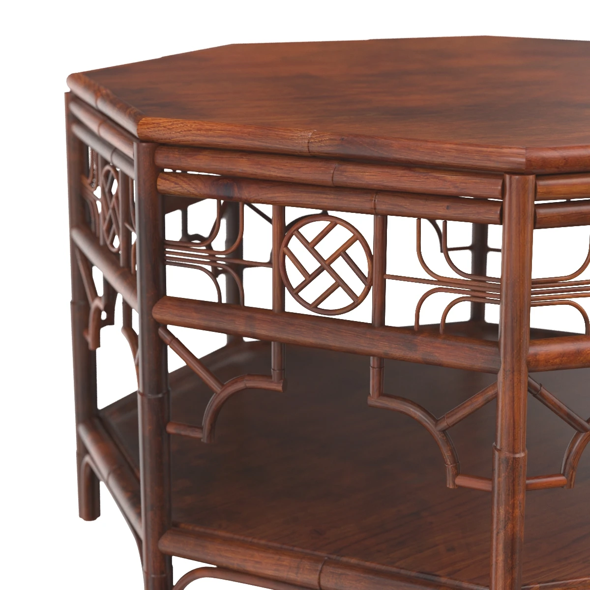 CAN301 Red Egg Indochine Octagonal Coffee Table 3D Model_05