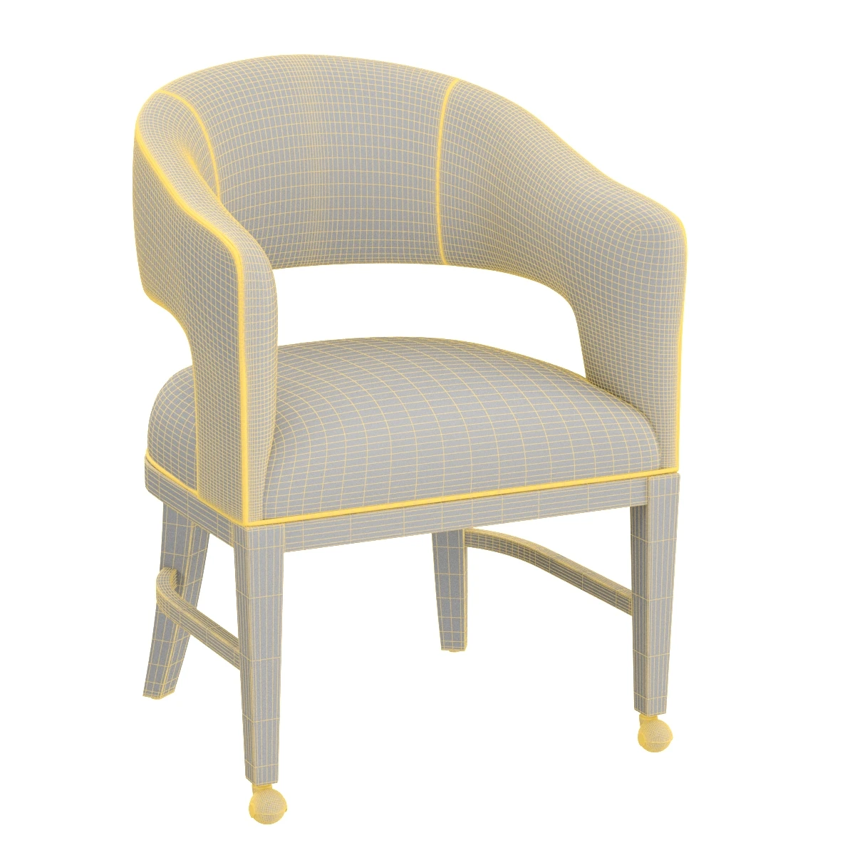 Cleo Arm Chair L 8854 A2 3D Model_07