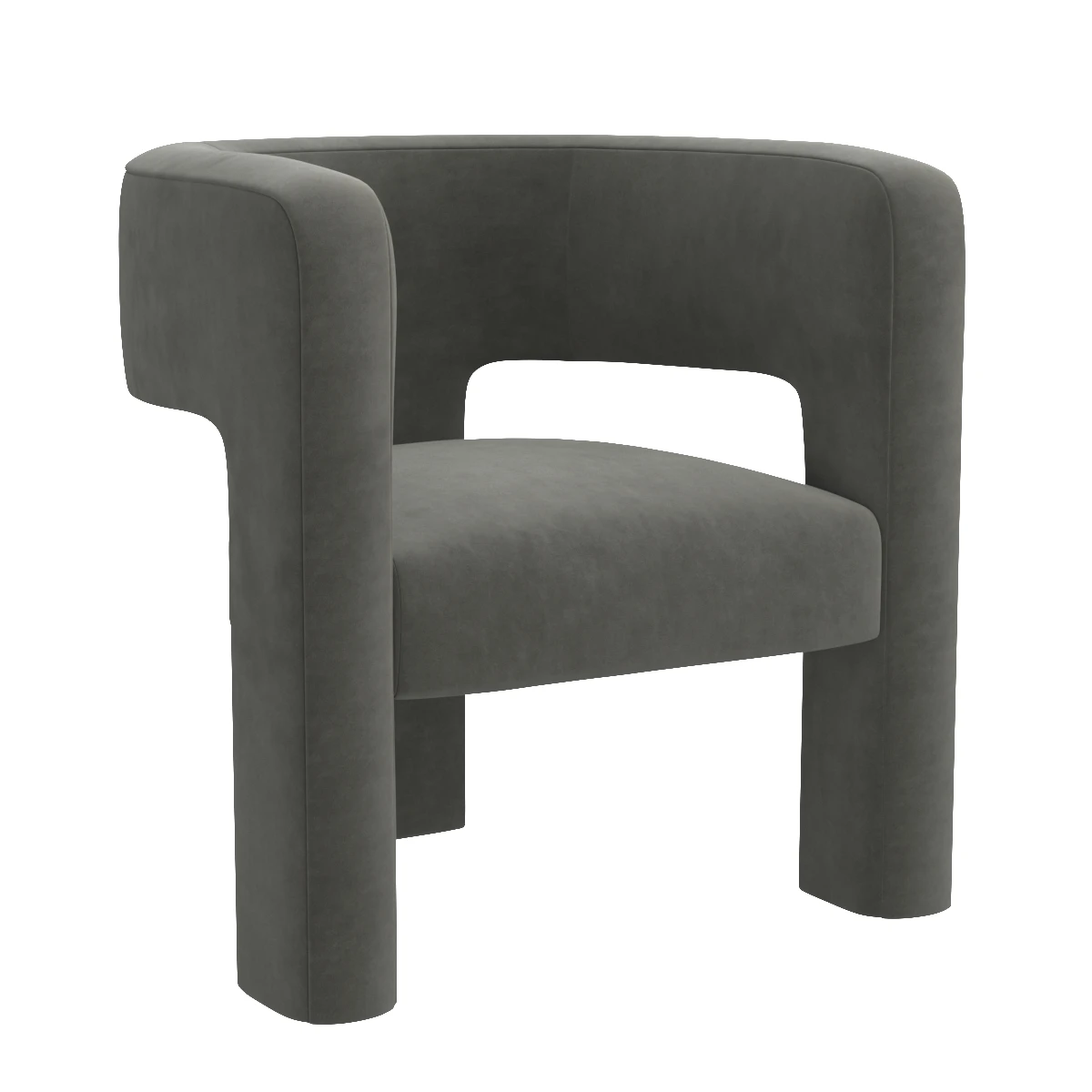 Crate and barrel Sculpt chair 3D Model_01
