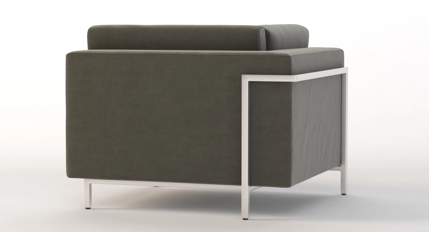 Davenport Sectional sofa Corner Module 3D Model_07