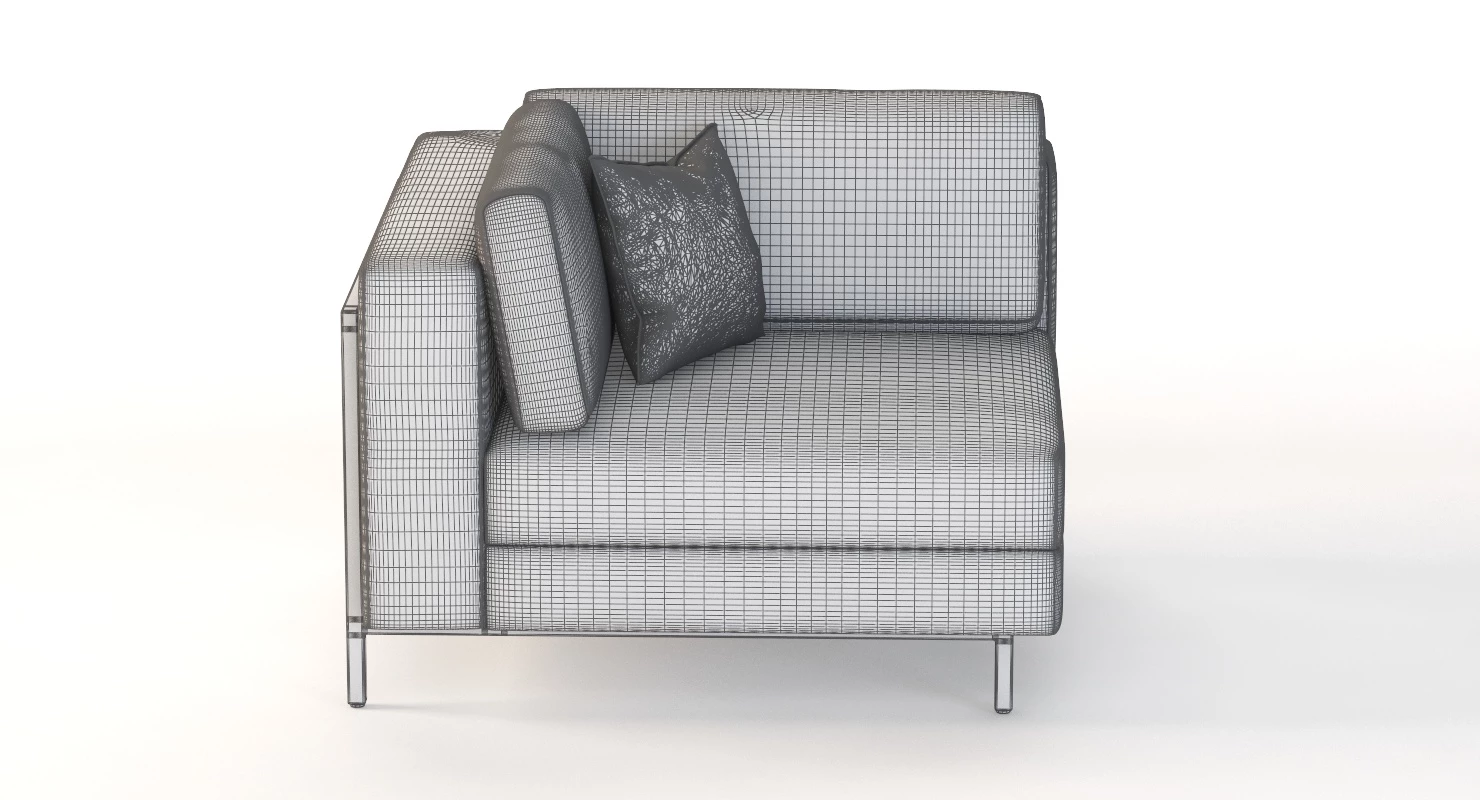 Davenport Sectional sofa Corner Module 3D Model_013
