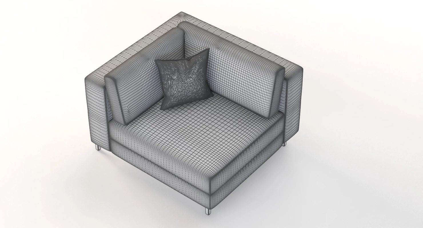 Davenport Sectional sofa Corner Module 3D Model_014