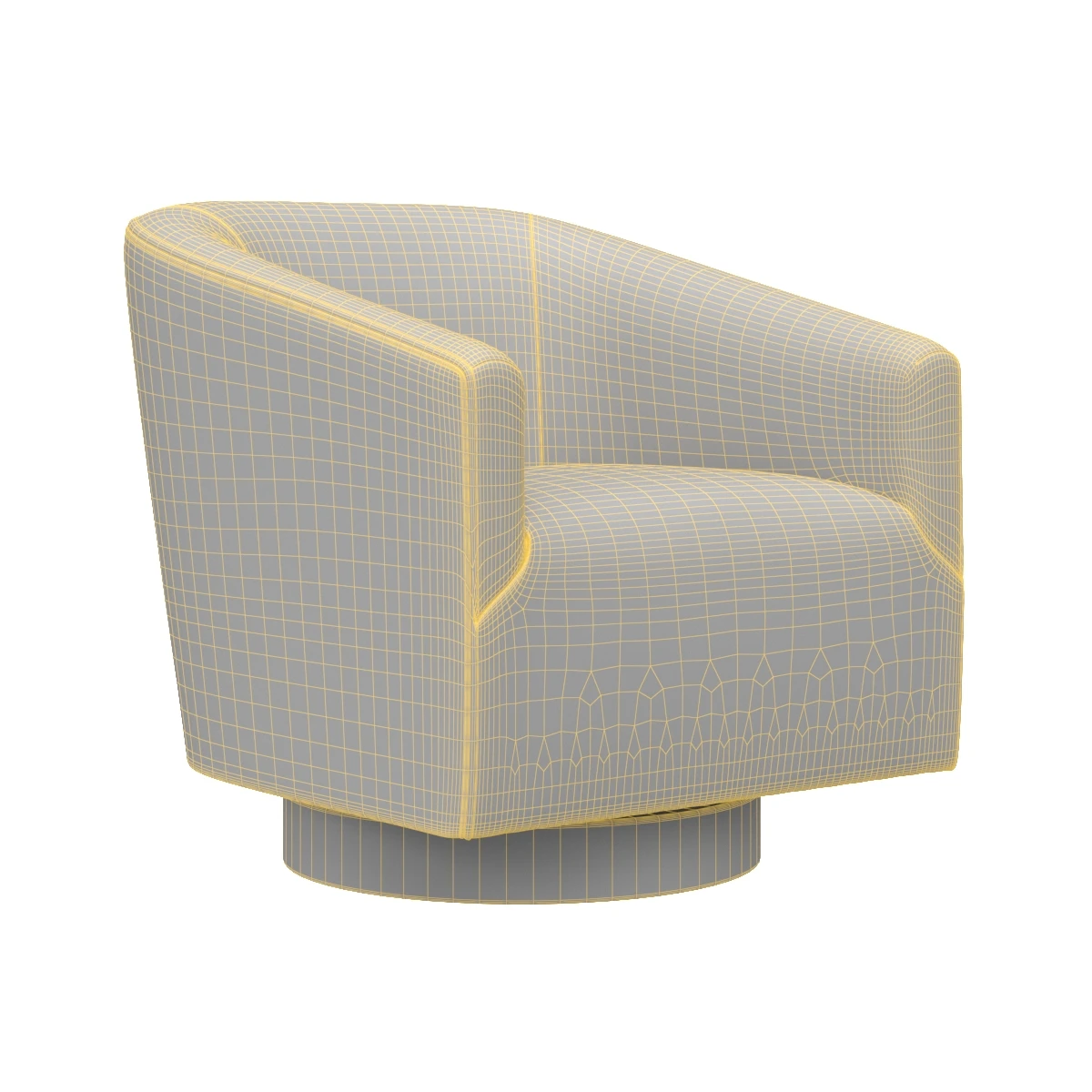 Donovan swivel chair 3D Model_07