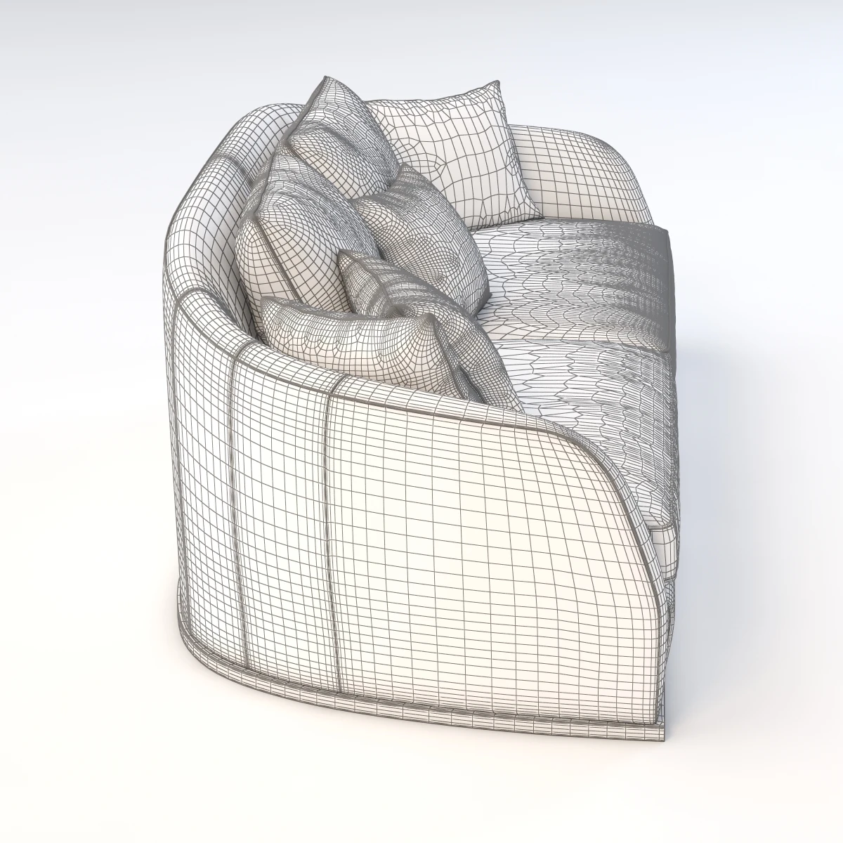 Flexform Alfred Divano Lineare 3D Model_014