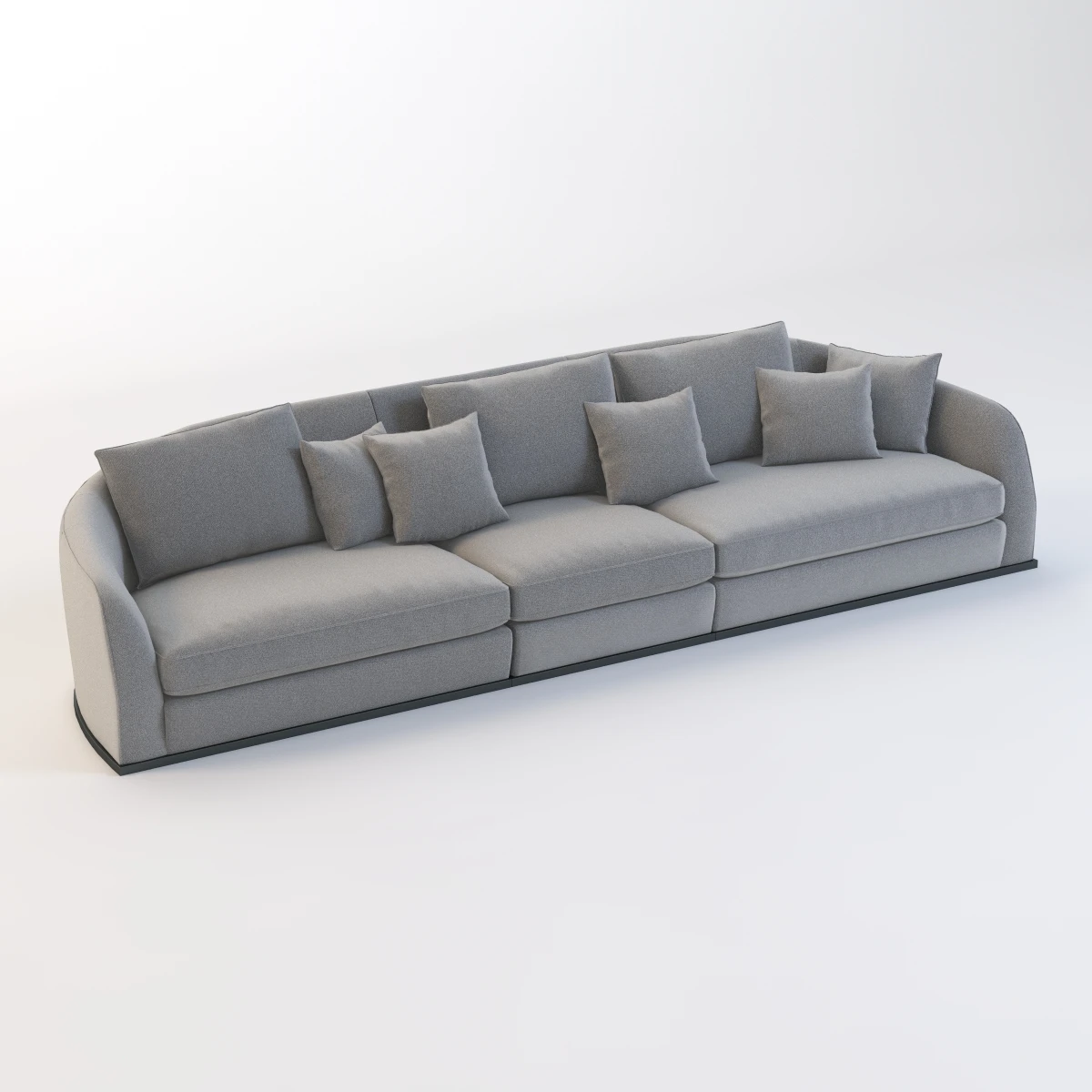 Flexform Alfred Divano Lineare 3 Seater 3D Model_01
