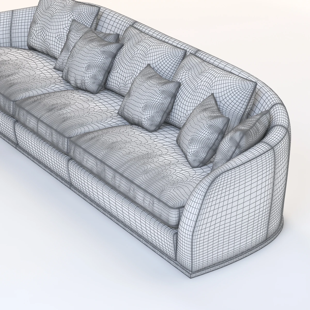 Flexform Alfred Divano Lineare 3 Seater 3D Model_08