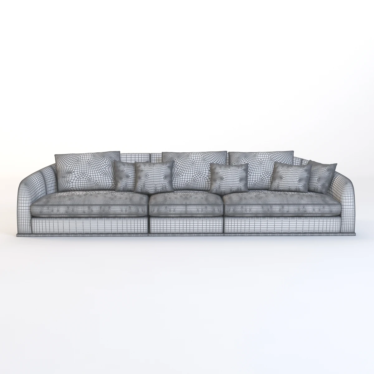 Flexform Alfred Divano Lineare 3 Seater 3D Model_010