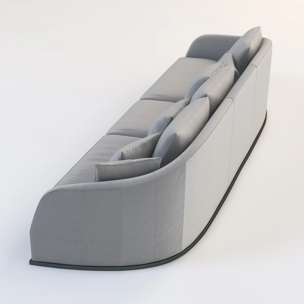 Flexform Alfred Divano Lineare 3 Seater 3D Model_03