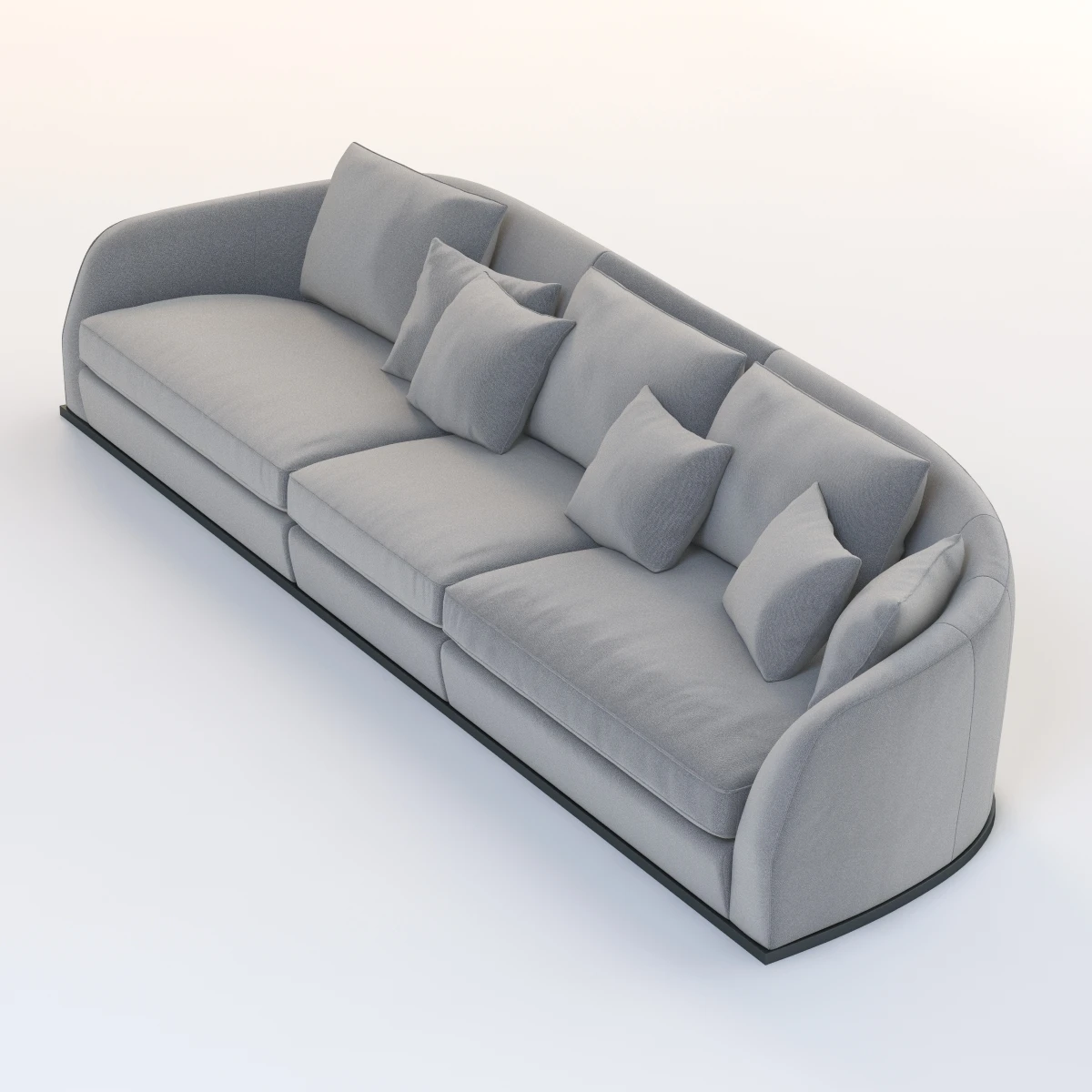 Flexform Alfred Divano Lineare 3 Seater 3D Model_05