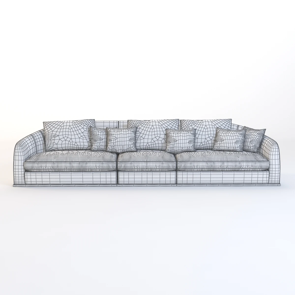 Flexform Alfred Divano Lineare 3 Seater 3D Model_011