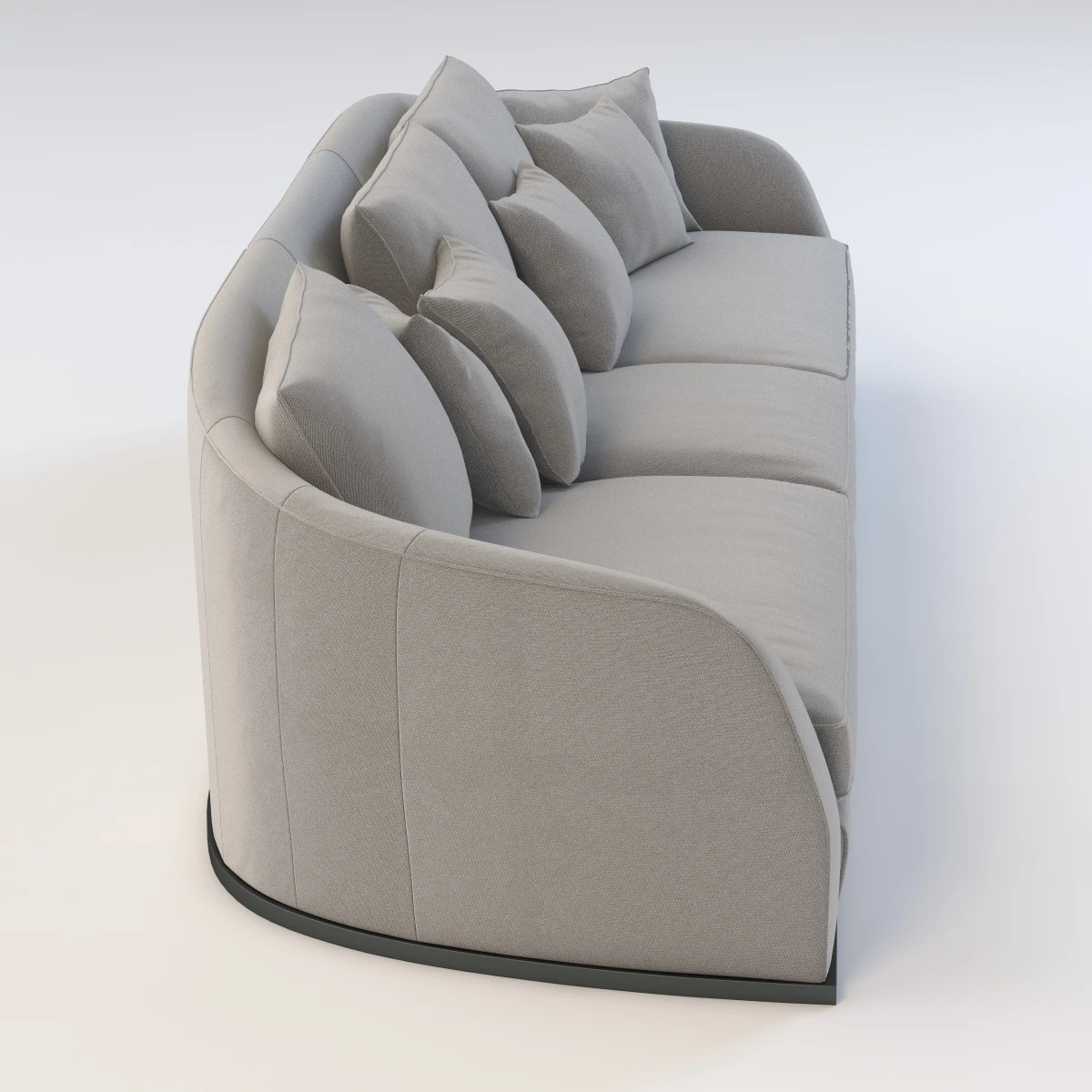 Flexform Alfred Divano Lineare 3 Seater 3D Model_06